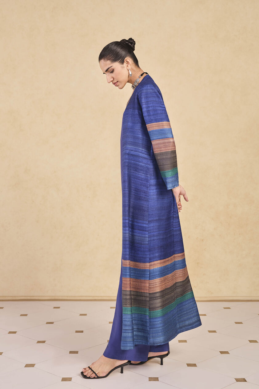 Rufaro Silk Jacket Set - Blue, Blue, image 2